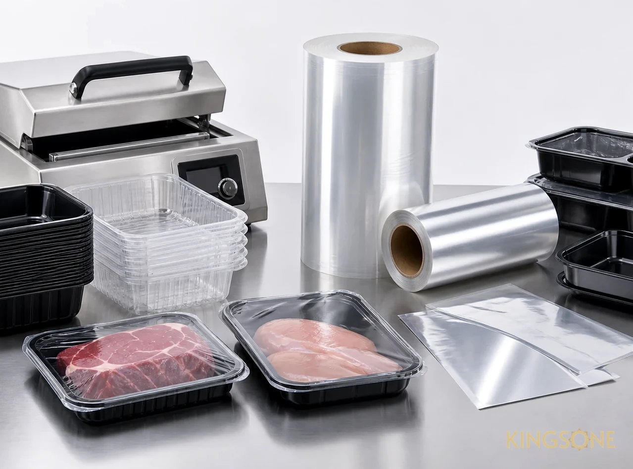 Bandejas y films barrera para carne